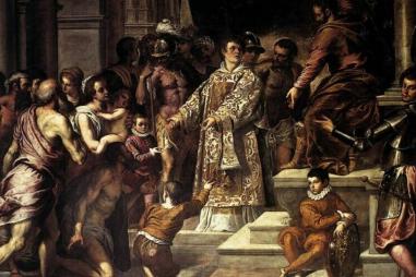 Palma_il_Giovane_-_St_Lawrence_Giving_the_Wealth_to_the_Poor_-_WGA16902-e1708019690978-810x500.jpg