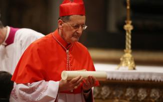 Cardinal Beniamino Stella attends the Consistory at St Peter's Basilica on February 22, 2014 